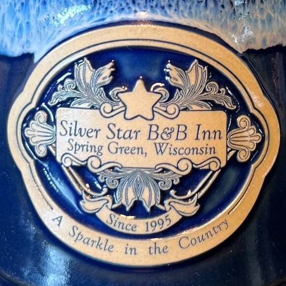 DENEEN POTTERY Handcrafted Hand Thrown Mug SILVER STAR B&B Inn  Spring Green, WI - Picture 2 of 11